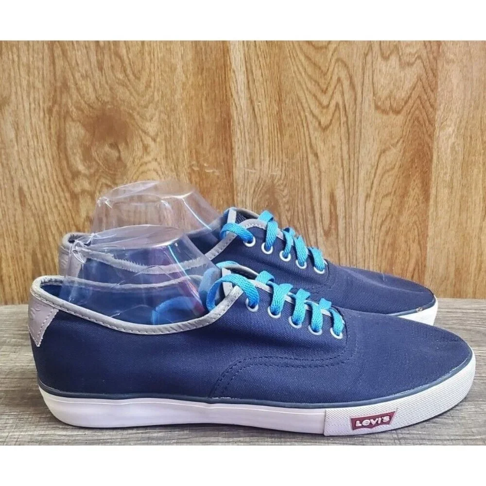 Levi's Canvas‎ Sneakers Blue Mens Size 10.5